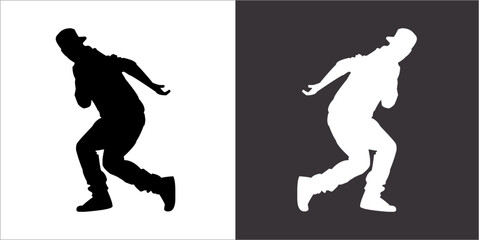 Illustration vector graphics of breakdance icon