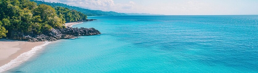 Obraz premium Protecting Our Shores - Coastal Ecosystems and Marine Conservation Efforts Highlighted by Natural Barriers for a Sustainable Future