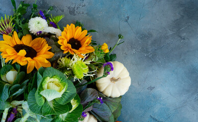 Bouquet of fall flowers