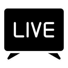 television glyph icon