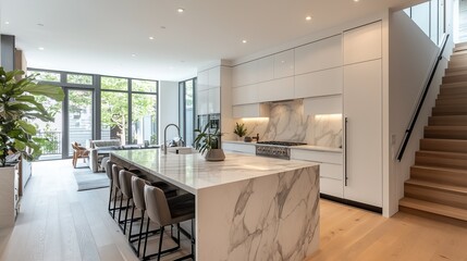 Obraz premium Modern simple kitchen design