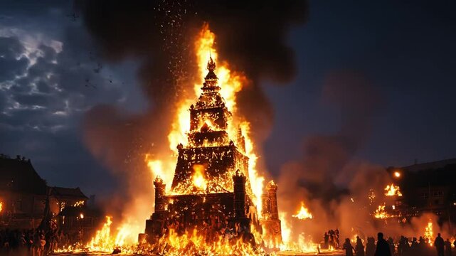 Burning Tower of Fire