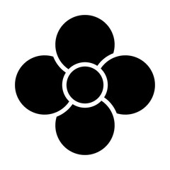 flower motif design element, flower icon