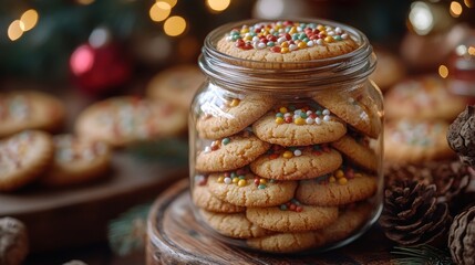 Christmas Cookies in a Jar