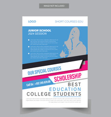 Obraz premium Education Flyer Design template