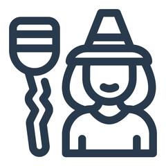 Cute Witch with Lollipop