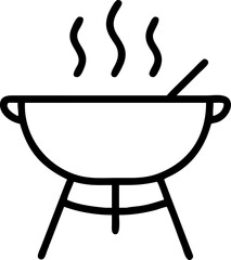 bbq grilll, icon outline