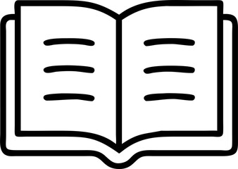 pages book, icon outline
