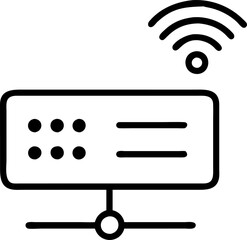scada signal list, icon outline