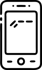 smart phone, icon outline