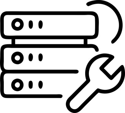 recommend clip art: repair, and installation of a servant, icon outline