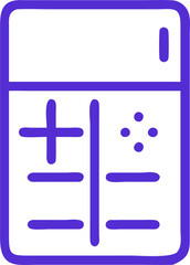 Obraz premium margin calculator, icon outline