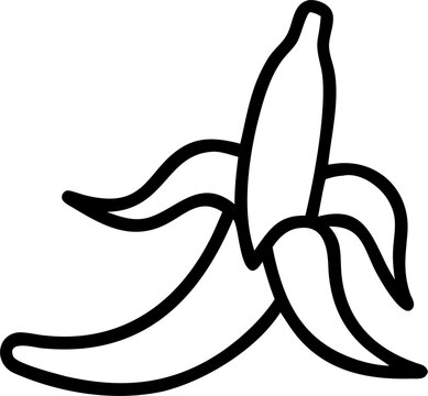 recommend clip art: banana peel, icon outline