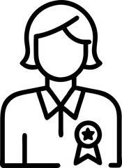 Obraz premium expert, icon outline