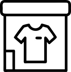 clothing store, icon outline