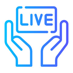 hands gradient icon