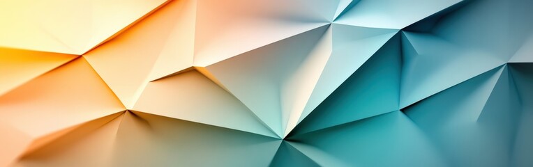 Obraz premium Light green and yellow geometric shapes forming a sharp and minimalistic