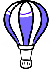 Obraz premium air ballon, icon doodle fill