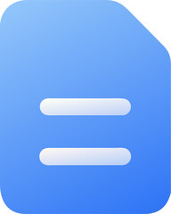 Obraz premium document, icon colored shapes gradient