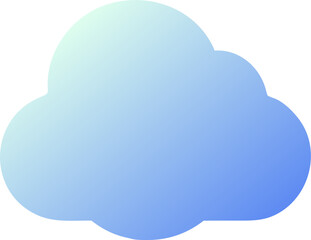 i want a logo with cloud shape like the logo of salesforce it should be in gradient colour with