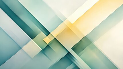 Light green and yellow geometric shapes forming a sharp and minimalistic