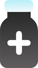 Obraz premium medicine, icon colored shapes gradient