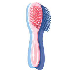 Minimal Illustration of a Single Hair Brush