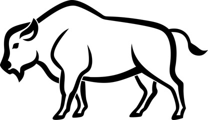 Obraz premium bison, icon