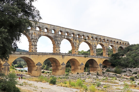Pont du Gard France from ground level