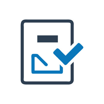recommend clip art: Check box selected / Vote icon, Poll icon
