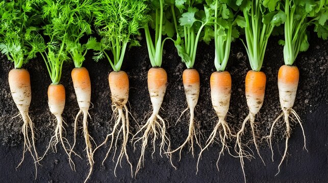 Diverse Root Systems of Plants Providing Support and Reproduction