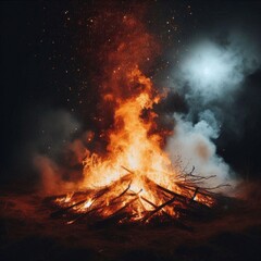 fire in the forest
