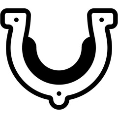 Vector Icon Horseshoe, Horse, Western, Good Luck, Ornamental, Animals, Animal, Luck