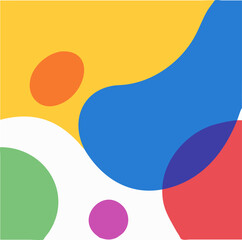 make an abstract art with colourful colors and simple, icon