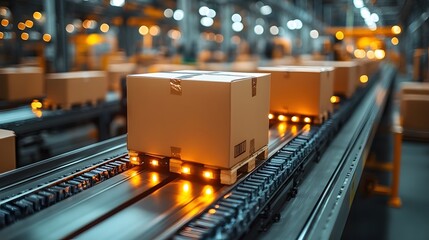 Automated systems sorting parcels in a freight forwarding distribution warehouse