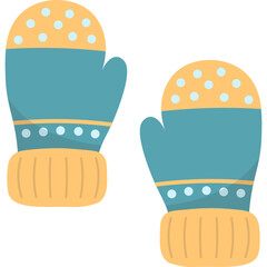 Winter Gloves Illustration