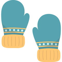Winter Gloves Illustration