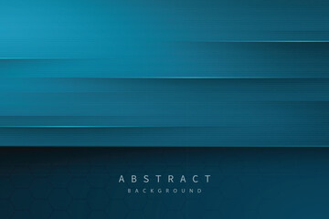 dark green 3D abstract background with realistic lines and shadows texture and polygon pattern