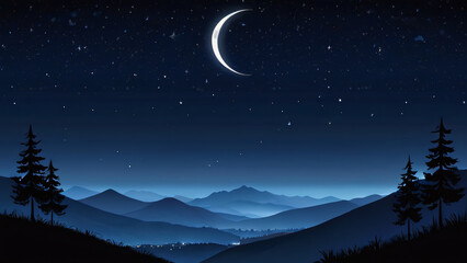 Fototapeta premium landscape with mountains