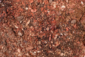 Abstract background of different shades of eye shadow