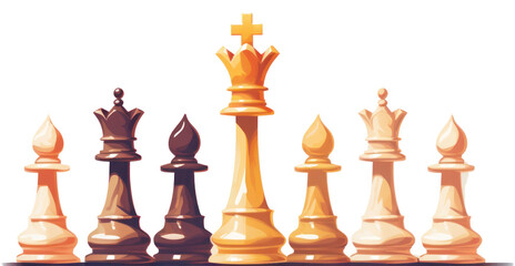 PNG Chess game intelligence chessboard.