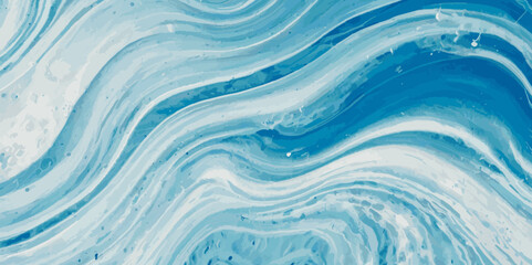 Art teal soft blue sea water ocean wavy and silver marble texture background. Water  ocean wave white and soft blue aqua, teal and marble texture.