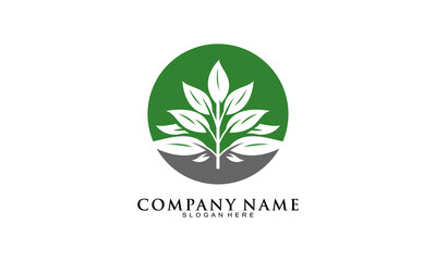 Plant silhouette icon design vector