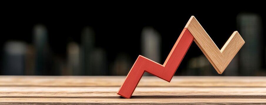 Economic downturn depicted by a financial graph in steep decline