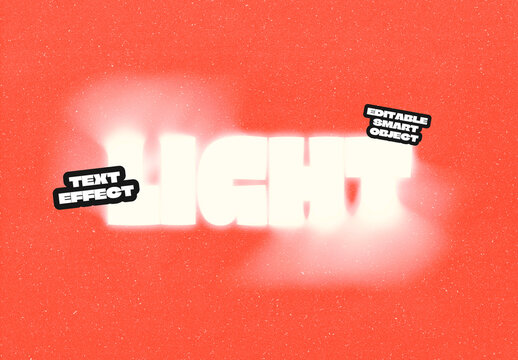 Luminescent Blur Text Effect