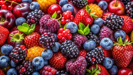 Vibrant Wine Berry Collection Showcasing Rich Colors and Textures for Culinary and Design Use