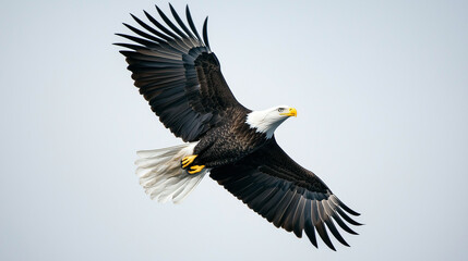 Naklejka premium American Bald Eagle Symbolizing Strength and Freedom