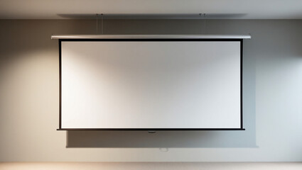 Blank projection screen for presentations