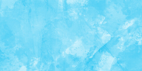 abstract blue light sky watercolor background.  Grunge aquarelle paint paper textured canvas for vintage design, retro card template. Artistic blue watercolor splash, blue marble background.