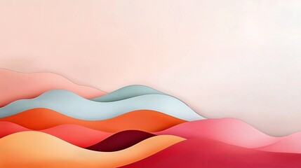 Fototapeta premium Minimalist landscape